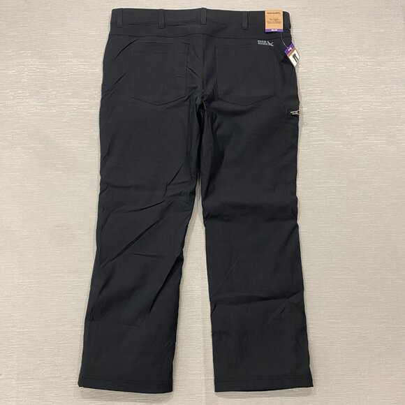 Eddie Bauer Fleece Lined Tech Pants Mens 40 x 30 Black Water Repellent Insulated - Picture 4 of 14